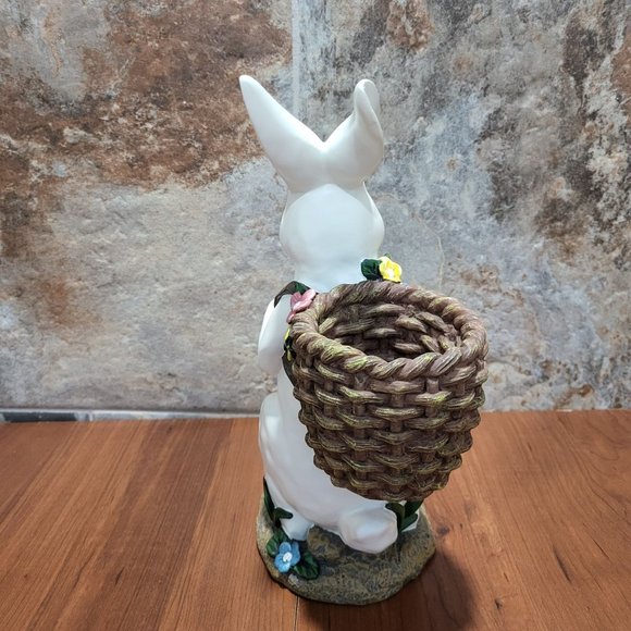 Decorative Bunny Rabbit White Figurine Easter Indoor Decor - Picture 5 of 14